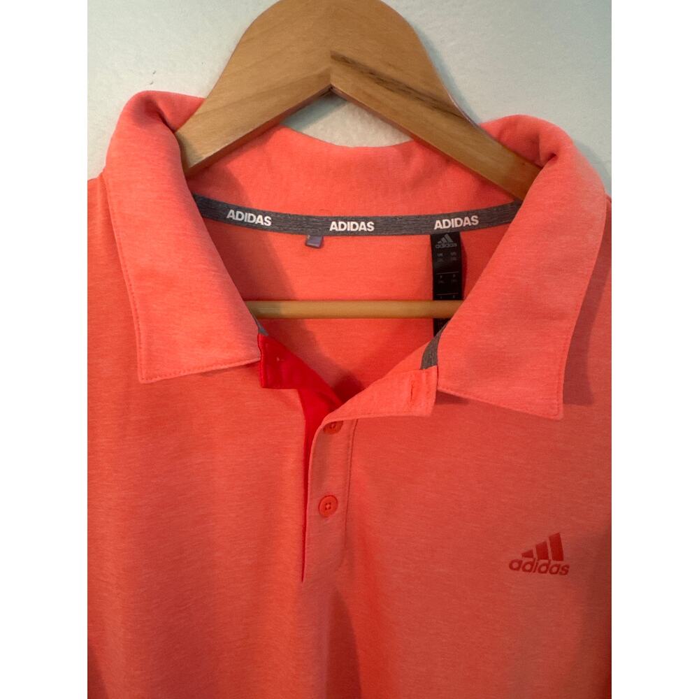 Adidas Men’s Bright Orange Golf Polo Size 2XL